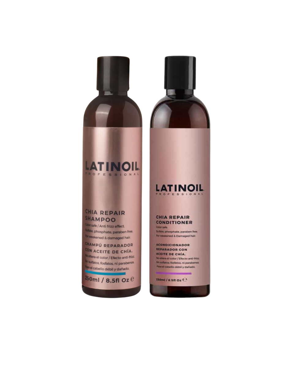 Kit Latin Oil Chia Repair Shampoo 250ml + Chia Repair Acondicionador 250ml