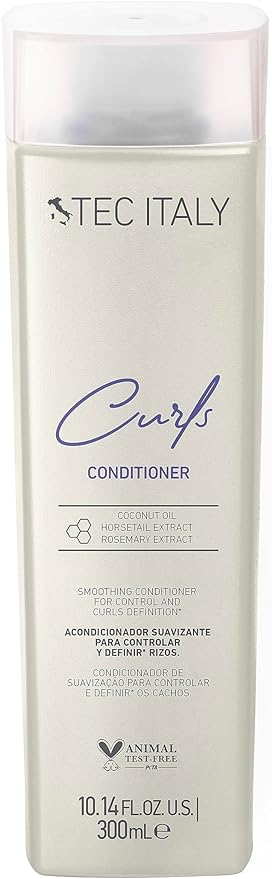 Tec Italy Curls Acondicionador 300ml - Acondicionador suavizante para controlar y definir rizos