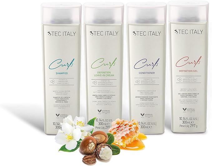 Tec Italy Curls Definition Leave-in Cream - Crema para crear rizos flexibles, suaves y sin frizz