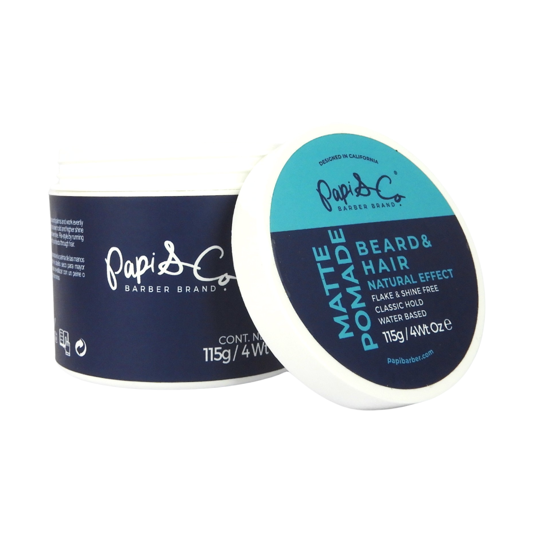 Papi & Co Matte Pomade 115 g - Pomada Para Cabello Y Barba