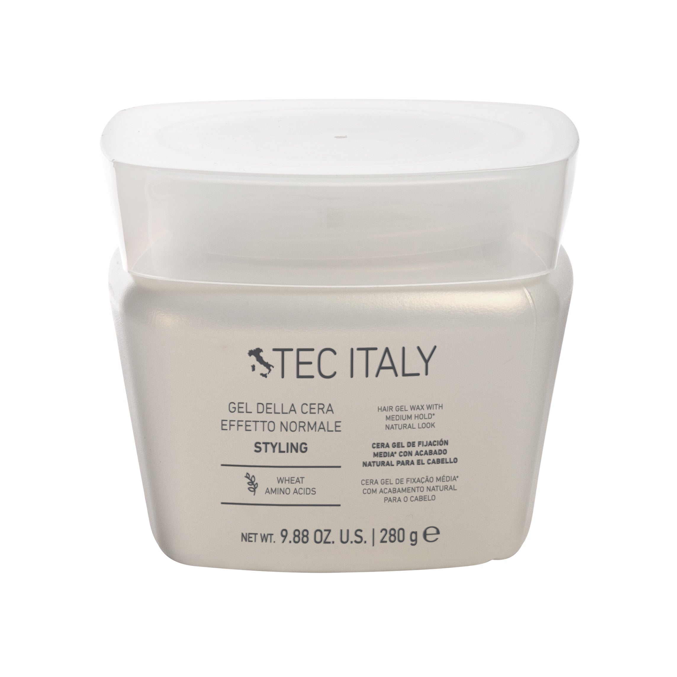 Gel Della Cera Efeceto Normal/Natural para el cabello. Cera gel efecto mate, fijación media ideal para dar forma y  moldear peinados. 