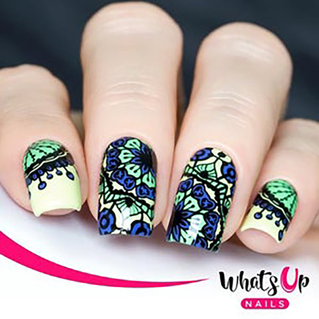 Whats up Nails A008 Mandala Blossoms "Stamping Plate"