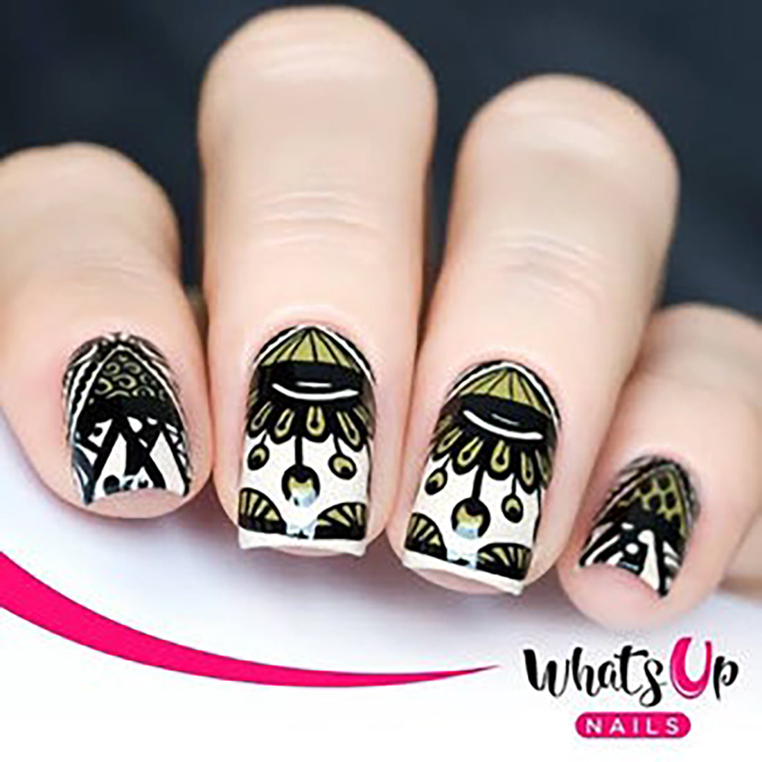 Whats Up Nails A009 Mandala Universe "Placa de estampación"