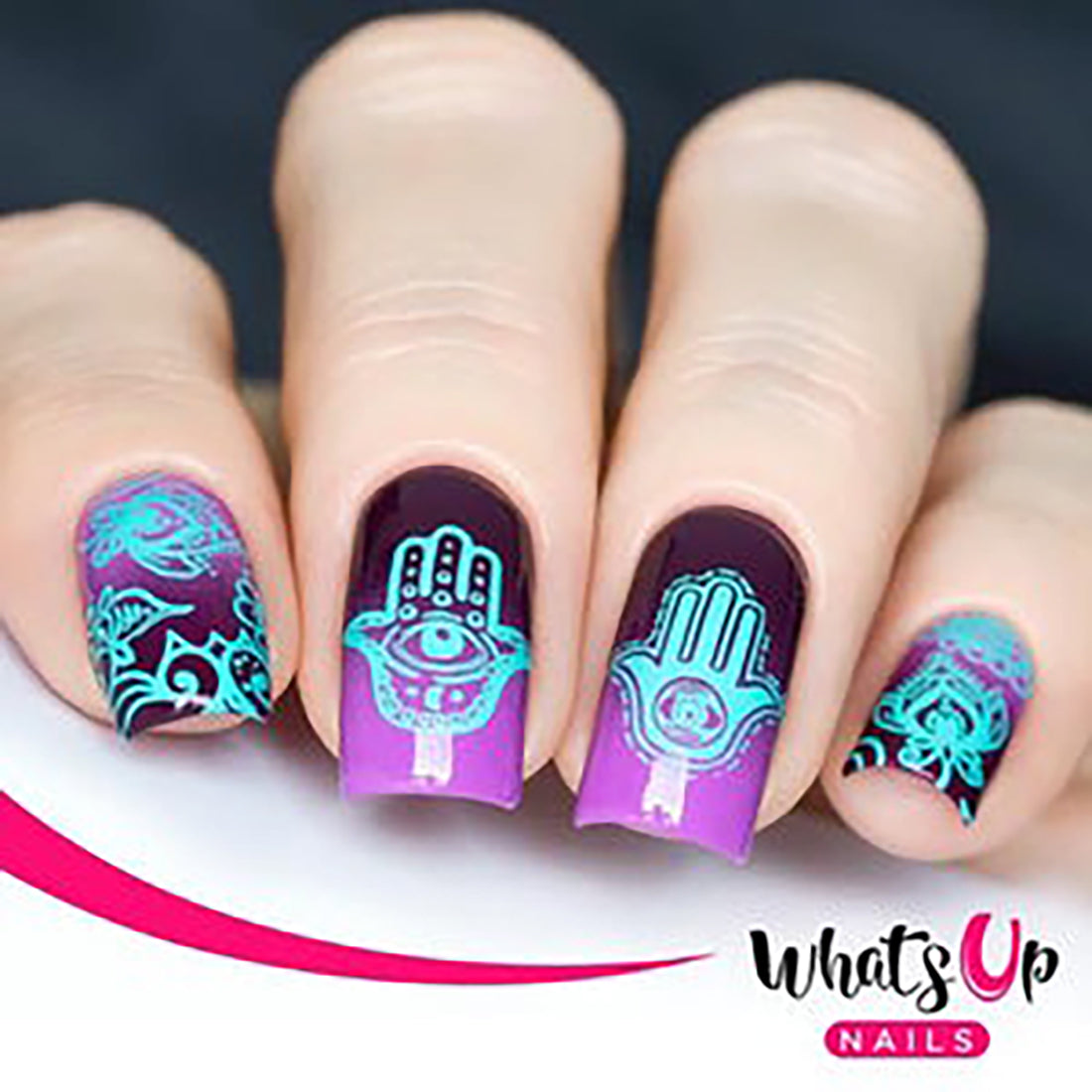 Whats Up Nails A018 Licores de Hamsa "Placa de Estampación"