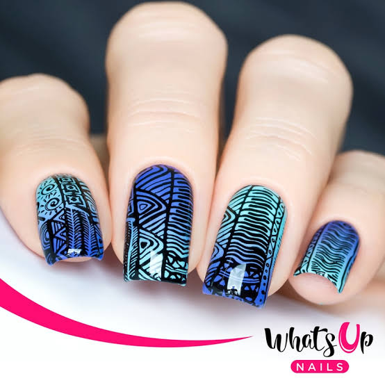 Whats Up Nails-A006 A Walk on the Wild Side Stamping Plate