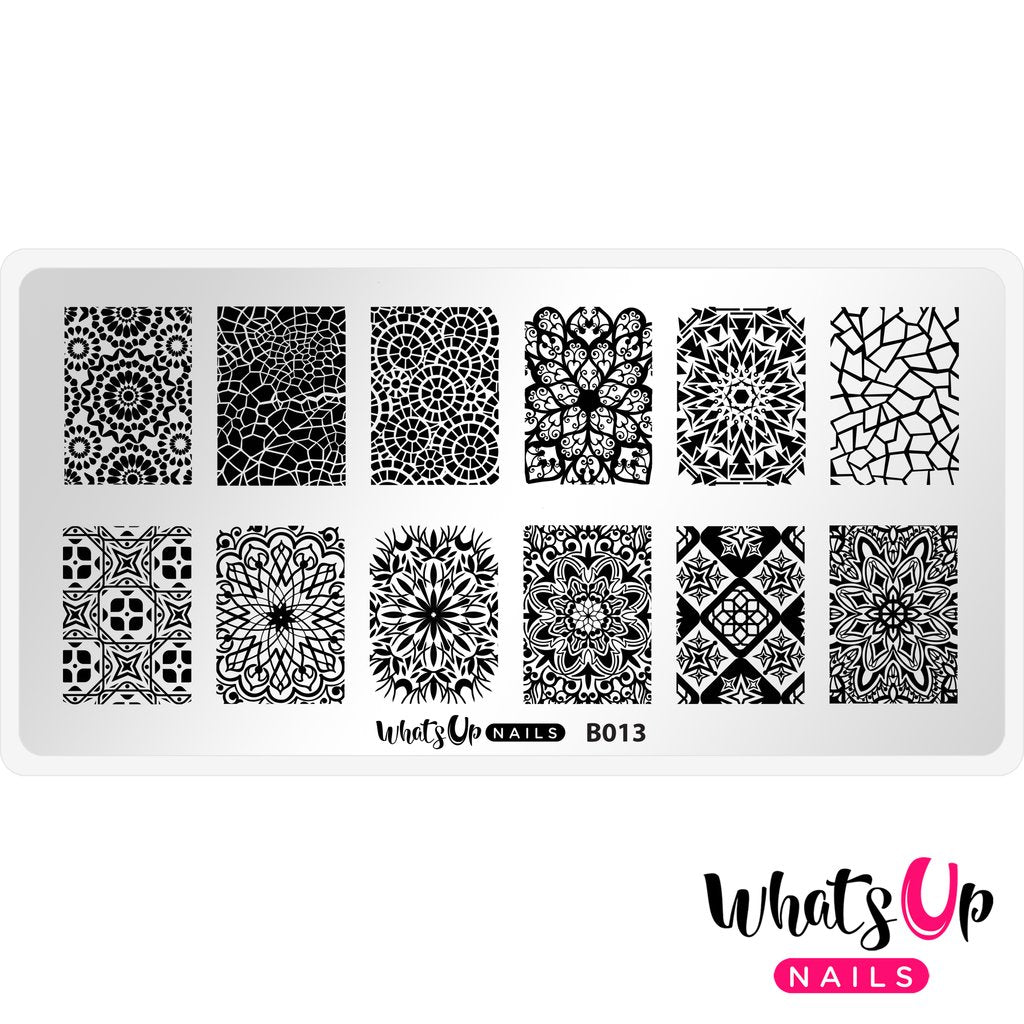 Whats Up Nails-B013 Glass Masterpiece Stamping Plate