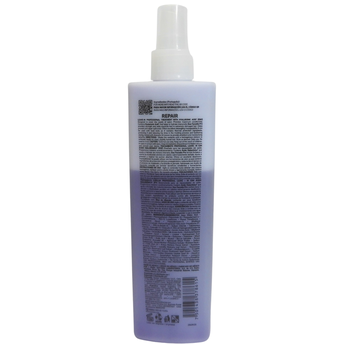 Due Faccetta Pro 300ml  - Tratamiento reparador con ácido hialurónico