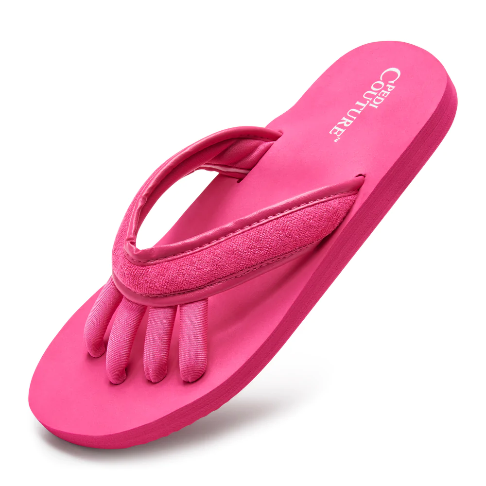 Pedi Couture Fucsia Tamaño M – sandalia para pedicure ECO-FRIENDLY, cómodas y duraderas