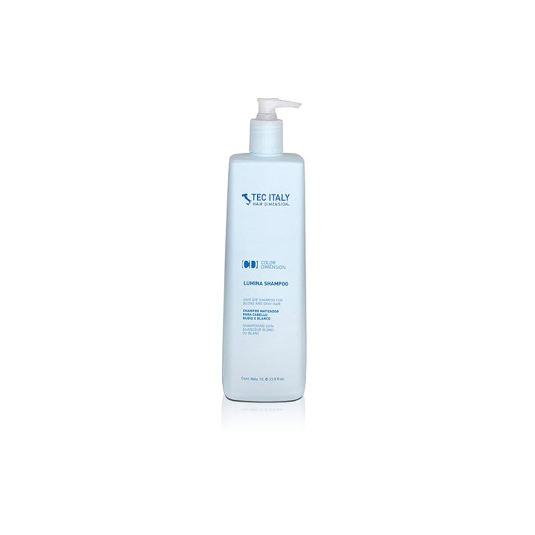 Tec Italy Shampoo para cabello gris cano y blanco natural Lumina Silver