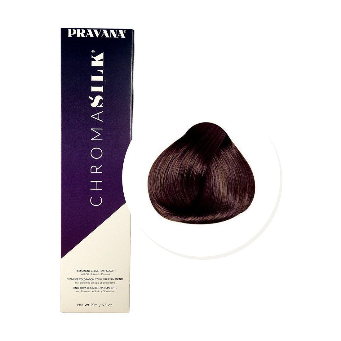 Pravana ChromaSilk 4.37 Castaño Dorado Violeta