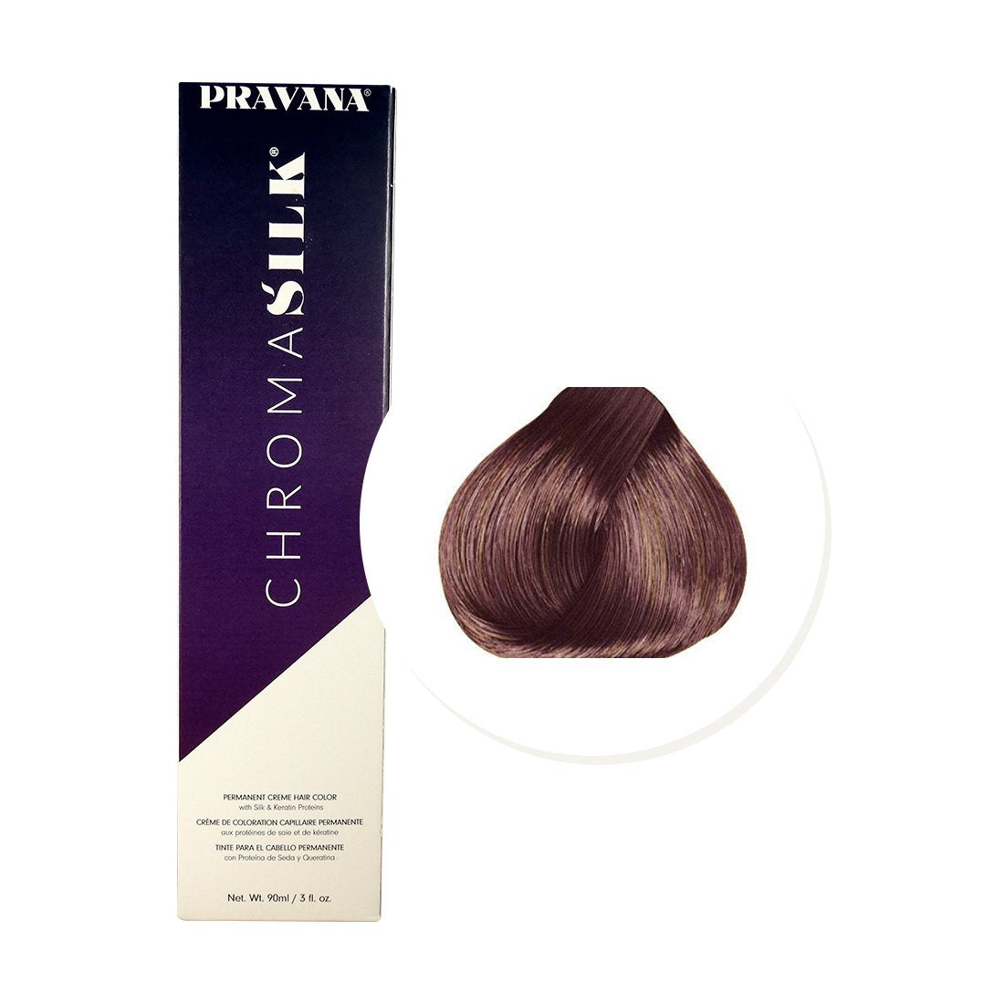 Pravana ChromaSilk 6.37 Rubio Oscuro Dorado Violeta