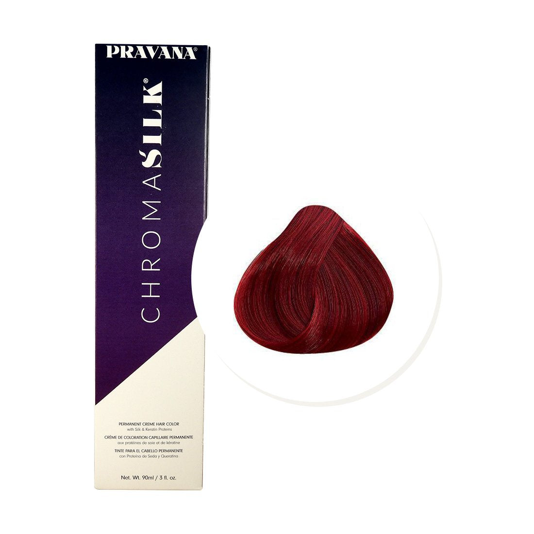 Pravana ChromaSilk 6.66 Rubio Oscuro Rojo Intenso