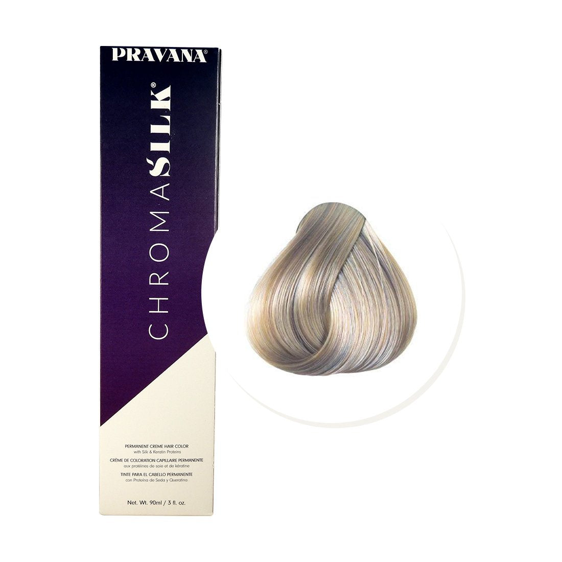 Pravana ChromaSilk 9.12 Rubio Clarísimo Cenizo Nacarado 